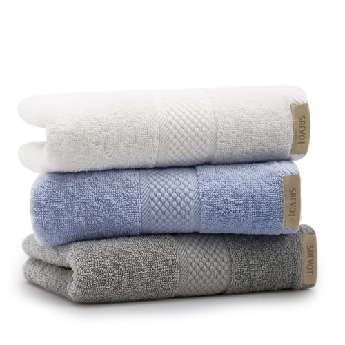 SREVOT household soft absorbent cotton towels, 3 packs