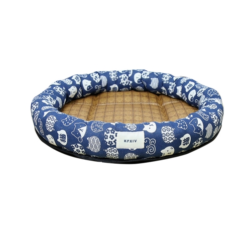 KFXIV Ice silk mat round bite resistant pet cushion