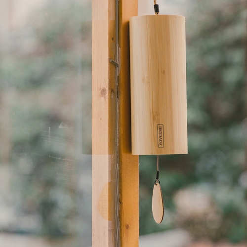 HEYDADA bamboo wind chimes made of hand-cranked vintage