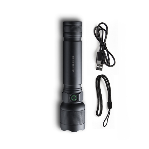 AGOLOOD lightweight portable household rechargeable flashlight with strong light