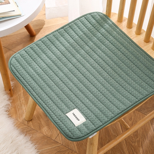 TRODEP solid color cotton waffle non-slip tatami seat cushions