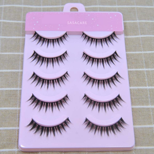 SASACARE natural thick artificial false eyelashes (3 boxes)