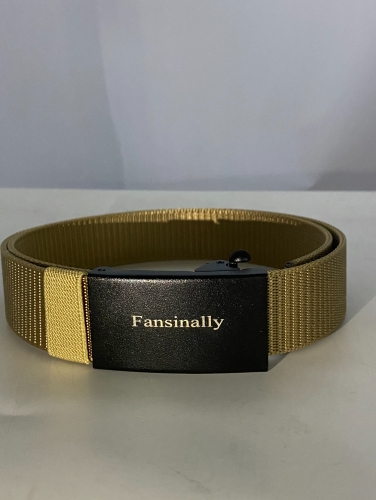 Fansinally toothless buckle men's canvas Korean casual Belts for clothing