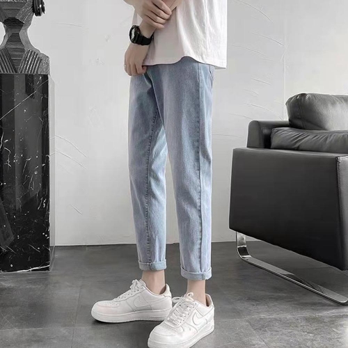 Eyecatch Men's summer thin light-colored loose pants