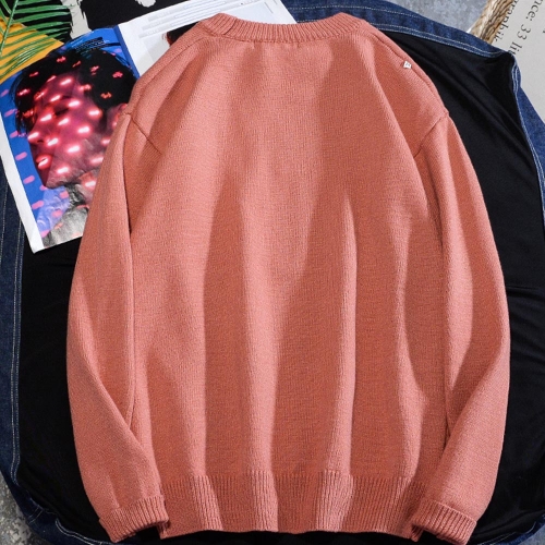 ShingLoving pure color inner knit round neck all-match sweater