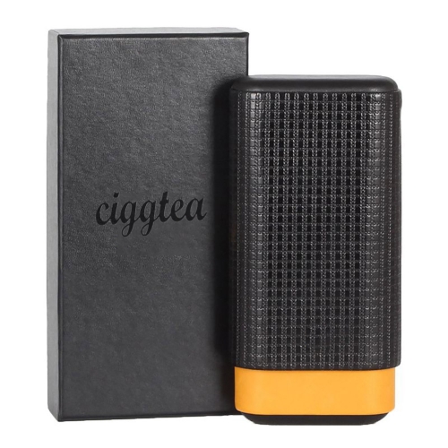 ciggtea Leather Case Portable Cedar Humidors