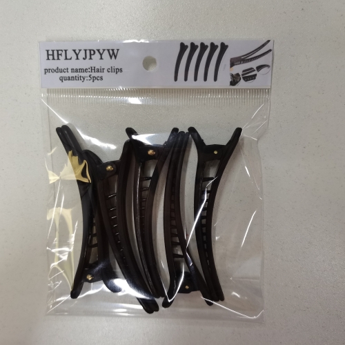 HFLYJPYW Bangs clip matte black commonly used Hair clips (5 bags)