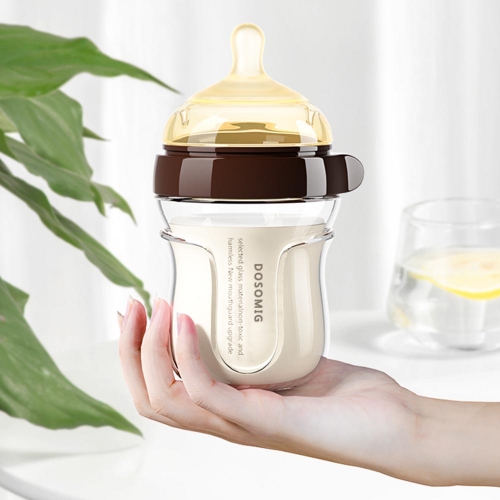 DOSOMIG Newborn wide-bore glass baby bottle