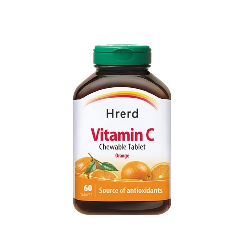 Hrerd sweet orange flavor vc chewable vitaminsc 60 tablets