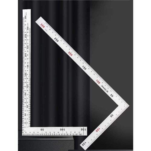 SNAAQ ZR stainless steel thickened multifunctional L-shaped high-precision 90 degree Square rulers