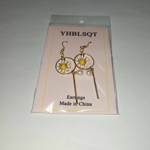 YHBLSQT Long temperament all-match Earrings (5 pairs)
