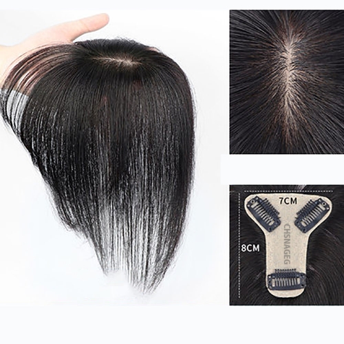 CHSNAGEG 3D natural seamless simulation air bangs wigs