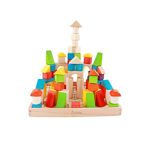 Zcxtoy Intelligent children's wooden assembly wooden block