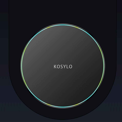 KOSYLO 10W Lightweight Portable Smart Fast Charging Wireless Charger
