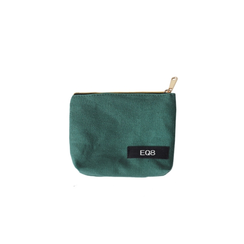 EQ8 simple and cold style dark green coin change wallet