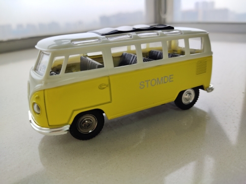 STOMDE Retro light luxury children's bus Toy cars