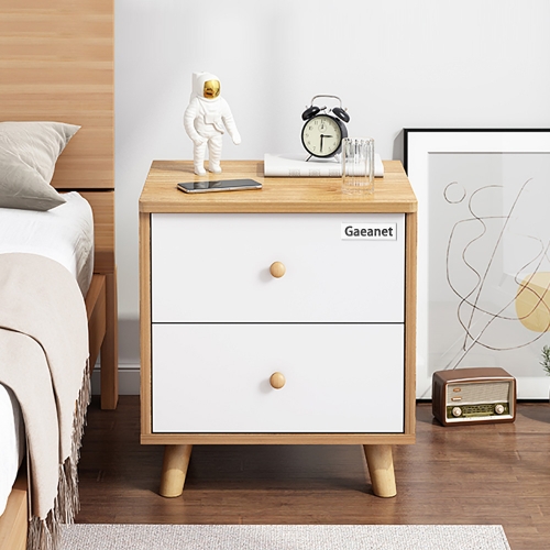 Gaeanet simple modern small solid wood bedroom Bedside table