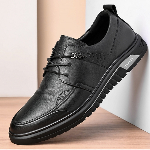 dyztzy men's all-match business winter leather shoes