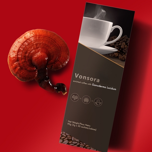 Vonsora sugar-free 0-fat American fresh Ganoderma lucidum coffee