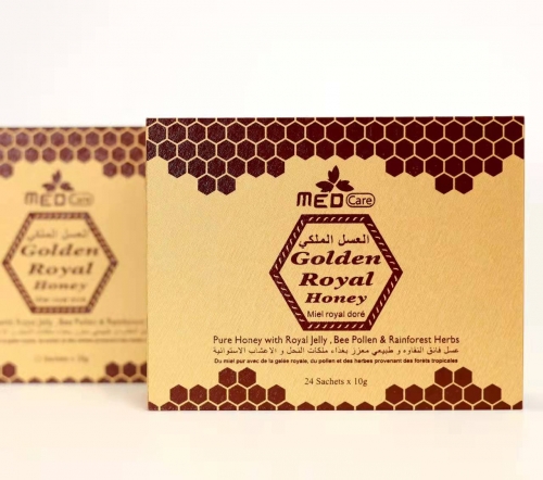 MED CARE Royal jelly pure honey, bee pollen Herbal honey (24*10g)