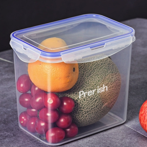 Prerish 4.2 L rectangular refrigerator fruit food storage box freshness storage box plastic sealed box toast container