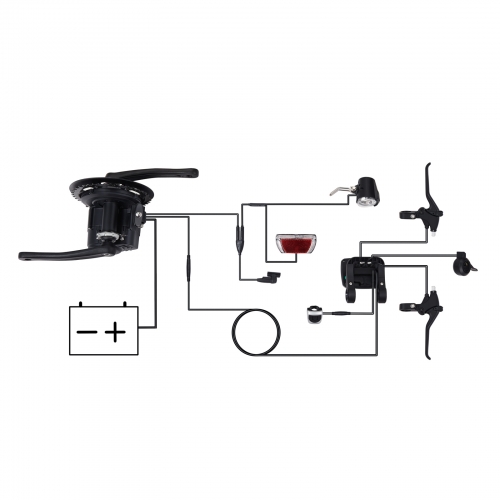 TSDZ2 tsdz2b Speed Sensor with Y Splitter for Headlight and