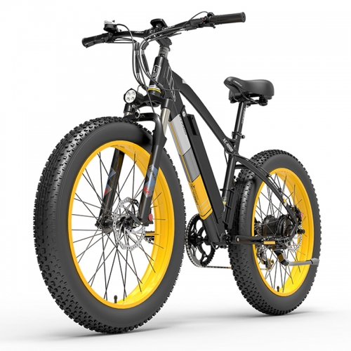 LANKELEISI XC4000 1000W Electric Bicycle 26 Inch 48V Fat Tire Bicycle Fat Beach POWER ELECTR BIKE 15AH Mountain Ebike