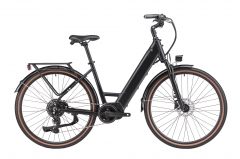 EU Warehouse Electric Bicycle 250W 36V Mid-Drive Motor City Bike with Basket Shimano 9 Speed Hydraulic Disc Brake Ebike