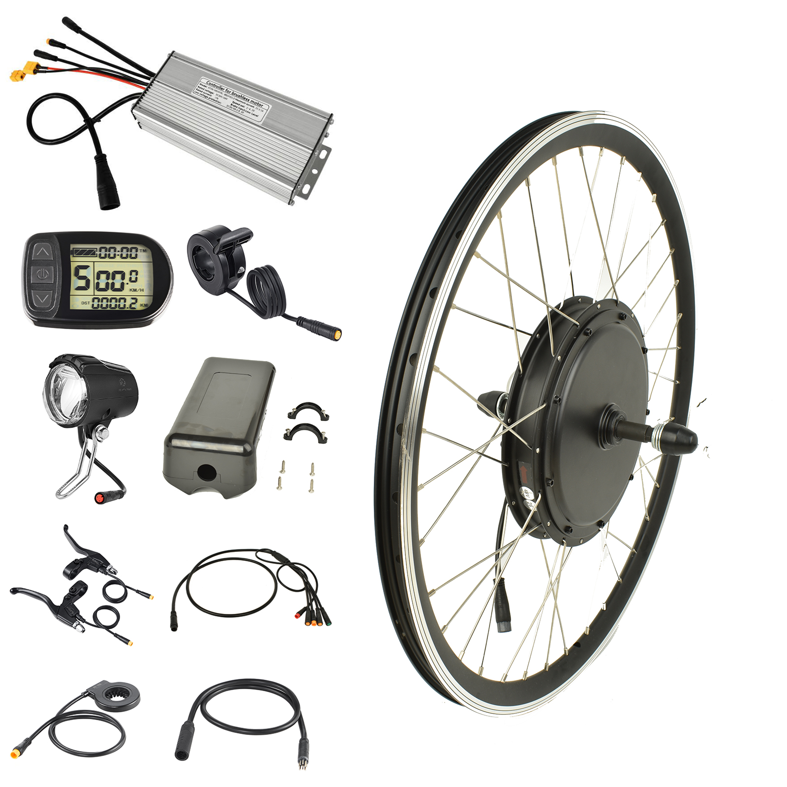 Conversion Kit Wheel MXUS Electric Bicycle kit XF07 36V 250W XF15F 36V 350W 48V 500W 26”28 ...