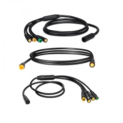 Bafang  UART or CAN protocol version 1T4 EB-Bus Cable Harness or  throttle, brakes,brake sensors,gear sensor Extension Cable for Bafang BBS01B