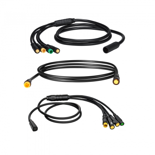 Bafang  UART or CAN protocol version 1T4 EB-Bus Cable Harness or  throttle, brakes,brake sensors,gear sensor Extension Cable for Bafang BBS01B