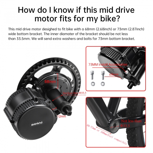 Bafang BBS02B 750W 48V モーター+ 17.5Ahバッテリー Bafang BBS02 750W Motor Kit - Electrify Bike