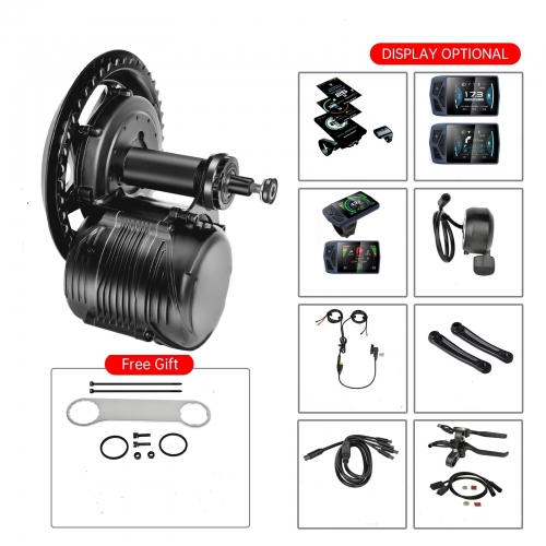 Kits de moteur Tongsheng 750W 250W 48V 36V TSDZ8 TSDZ2B Moteur à entraînement central Capteur de couple Moteur Varstrom Kit de conversion de vélo électrique Kit de conversion de vélo électrique BB
