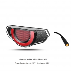 Integrated position light and brake light signal.