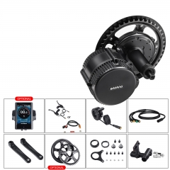BAFANG Mid Drive Motor BBS02B 48V 500W UART protocol version Ebike Electric Bicycle Conversion kit Engine motor For Bicycle Engine Electric Bike Ki
