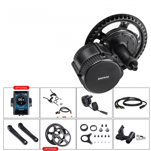 BAFANG Mid Drive Motor BBS02B 48V 500W UART protocol version Ebike Electric Bicycle Conversion kit Engine motor For Bicycle Engine Electric Bike Ki
