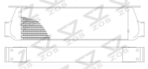 Intercooler Core Size:136*450*65mm Inlet/Outlet: φ63/φ63mm