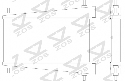 Intercooler Core Size:522*235*52mm Inlet/Outlet: φ62/φ62mm