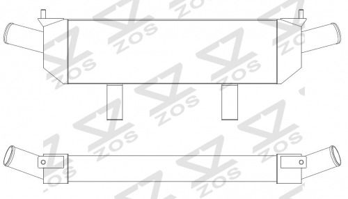 Intercooler Core Size:178.3*570*70mm Inlet/Outlet: φ56/φ56mm