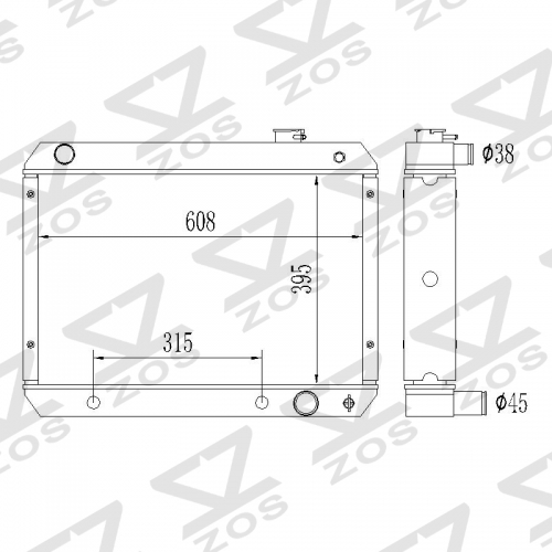 Radiator For Chevrolet Chevy II Nova SS L4 L6 V8 1962-1965