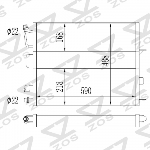 BMW B48/58 radiator