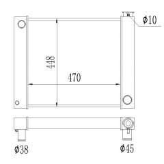 CUSTOM universal radiator 24inch