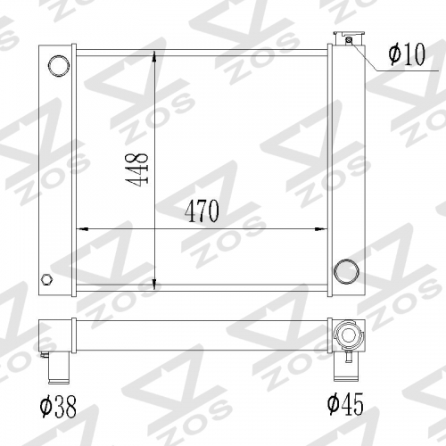 CUSTOM universal radiator 24inch