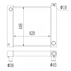 CUSTOM universal radiator 22inch