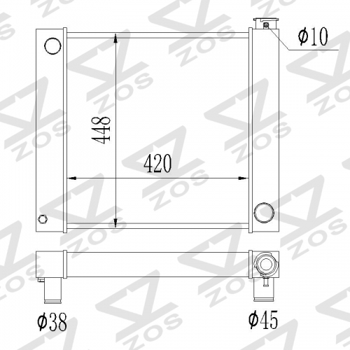 CUSTOM universal radiator 22inch