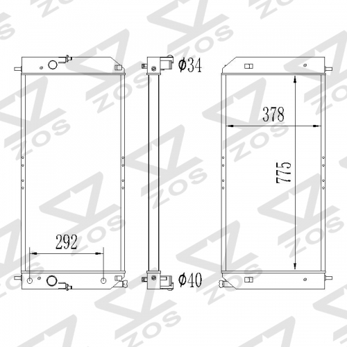 Cadillac DeVille 4.6L V8 281ci 2000-2005 Oldsmobile Aurora 4.0L V8 244ci 2001-2003 RADIATOR