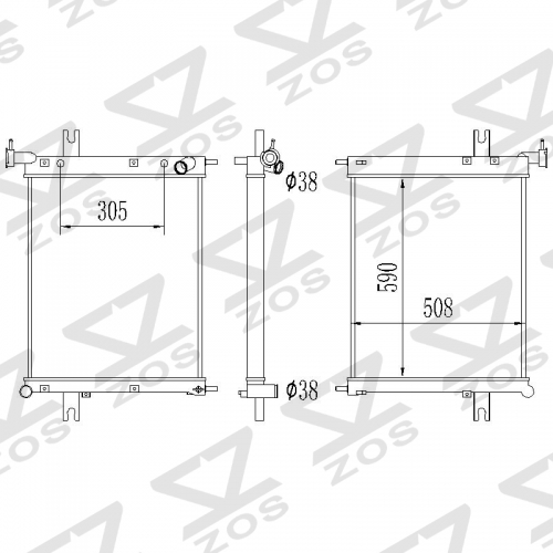 Jeep Grand Cherokee 4.7L V8 287ci 2001-2004 RADIATOR