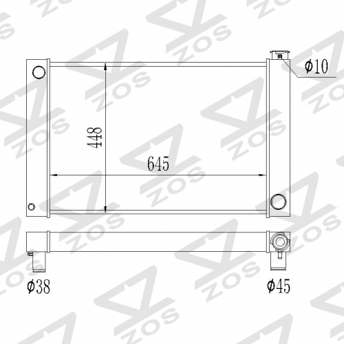 universal CHEVY radiator 31 inch