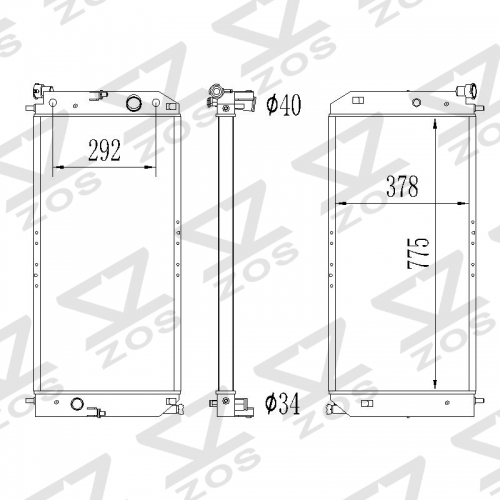 Buick LeSabre 2000-2005 Pontiac Bonneville 2000-2005 RADIATOR