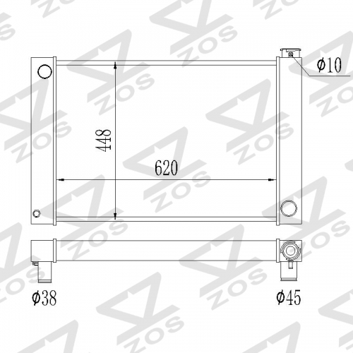 universal CHEVY radiator 30 inch